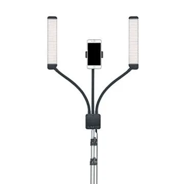 GLAMCOR Portable LED Light Kit with Bluetooth Selfie Functionality