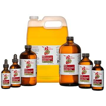 Berry Beautiful 100% Pure Red Raspberry Seed Oil – 2 fl oz | Sustainably Cold-Pressed from Northwest Co-op Raspberries