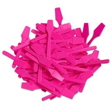 AMT 110 PCS Cosmetic Spatula, 2.5" Make Up Disposable Plastic Spatula, Facial Cream Mask Scoop, Skin Care Plastic Spoon for Mixing & Sampling (110 PCS)