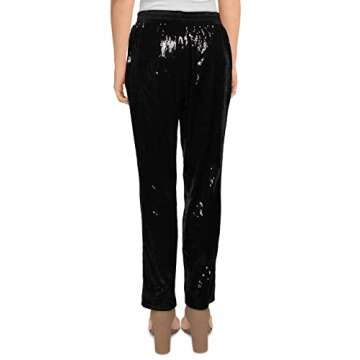 Sanctuary Women's Night Fever Sequined Slim Straight Leg Pants - Black XS