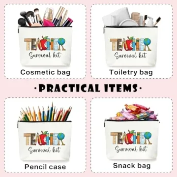 Teacher Survival Kit Zipper Pouch Essential Supplies