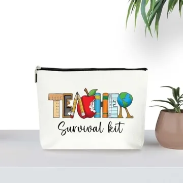 Teacher Survival Kit Zipper Pouch Essential Supplies