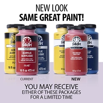 FolkArt Acrylic Paint, Versatile 16 oz for Crafts