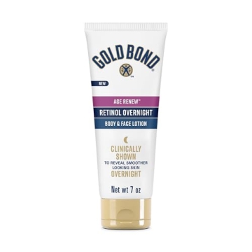 Gold Bond Age Renew Retinol Overnight Lotion - Face & Body Moisturizer