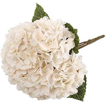 Elegant 2 Bouquets Silk Hydrangea Arrangements for Events and Home Decor