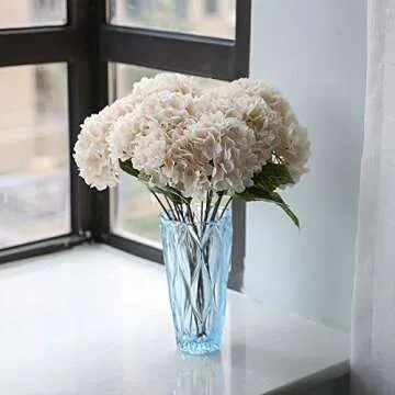 Lifelike 2 Bouquets Silk Hydrangea Arrangements for All Occasions