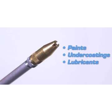 Guardair 79SG012 Pneumatic Syphon Oil and Solvent Spray Gun with Classic Pistol Grip, 12-Inch Aluminum Extension and Brass Nozzle