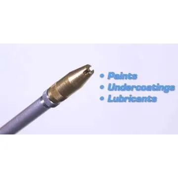 Guardair 79SG012 Pneumatic Syphon Oil and Solvent Spray Gun with Classic Pistol Grip, 12-Inch Aluminum Extension and Brass Nozzle