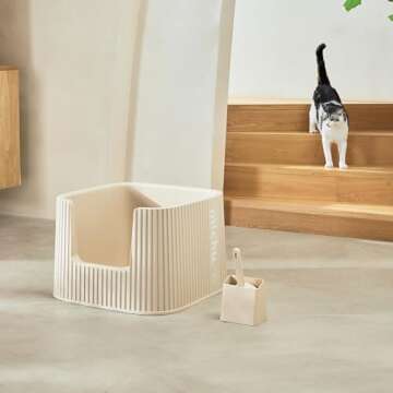 Michu XXL Boba Deluxe Cat Litter Box - Spacious Design