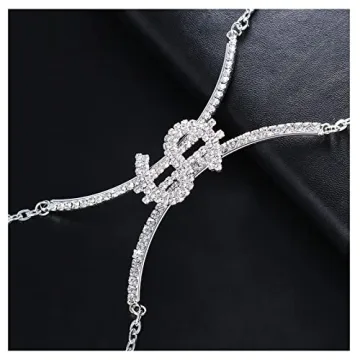 Stylish Rhinestone Chest Bracket Chain for Women