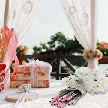 Heart Shaped Stainless Steel Straws Perfect for Celebrations