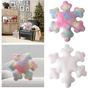 Snowflake Pillow for Winter Home Decor and Comfort