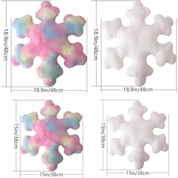 Snowflake Pillow for Winter Home Decor and Comfort