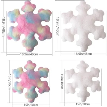 Snowflake Pillow for Winter Home Decor and Comfort