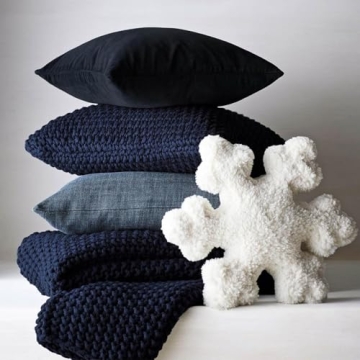 Snowflake Pillow for Winter Home Decor and Comfort