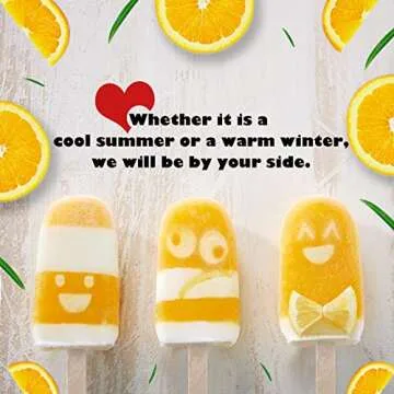 Upgraded 2 Pack Large Popsicle Molds, 4 Cavities Homemade Silicone Popsicle Molds & Ice Cake Pop Mold with 50 Wooden Sticks & 30 Self-adhesive Bags for DIY Ice Popsicle, Clear