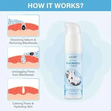 GJYC PET Cat Chin Acne Care Kit - Gently Removes Cat Chin Blackheads, Equipped with Cleansing Brush, Cruelty-Free, Nurtures Cat's Chin Softness and Freshness, 1.01 fl. oz