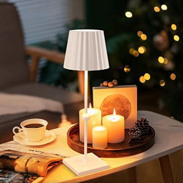 GGOYING Cordless Table Lamp with 3 Color Dimming