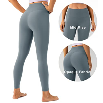 Lavento Women's All Day Soft Mid-Rise Yoga Leggings