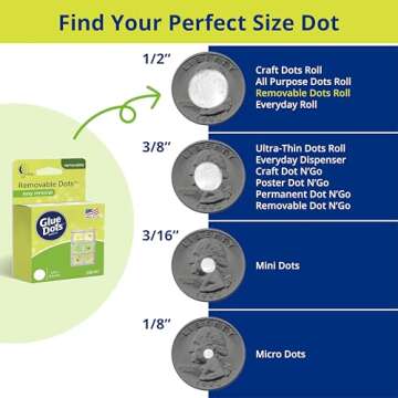 Versatile Removable Glue Dots for Crafts and Gifts