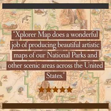 Grand Teton National Park Map Poster – 18x24 Vintage-Style Lithographic Print with Soy-Based Inks – Unique Gift for Travelers, Teachers, History Buffs – Made in USA