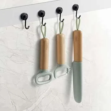 Tohoer Magnetic Hooks, Neodymium Magnets Hook Heavy Duty 30LBS with Rust Proof for Fridge, Refrigerator, Oven, Grill, BBQ, Key, Tools Holder, Kitchen, Outdoor, Hanging Wreaths, Utensil Hangers