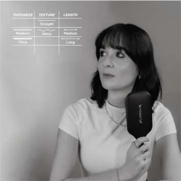 Denman Tangle Tamer Ultra (Black) Detangling Paddle Brush For Curly Hair And Black Natural Hair - use with both Wet & Dry Hair, D90L