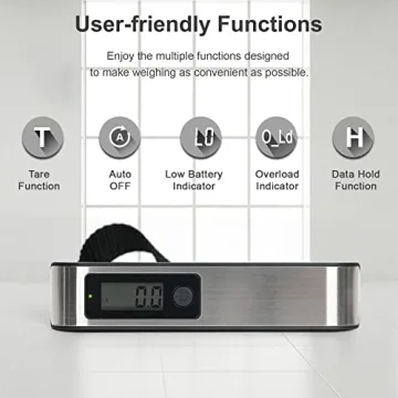 Travel Inspira Luggage Scale with Overweight Alert LCD Display