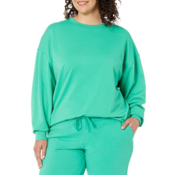 The Drop Margot Loose Long Sleeve Crewneck Sweatshirt