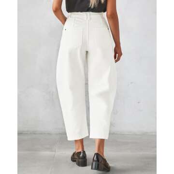 GRAPENT High Rise Jeans for Women Crop Jeans for Women Womens Baggy Pants Jeans Women High Waisted W...