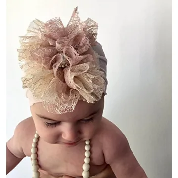 Adorable Handmade Light Pink Baby Headband for Newborns