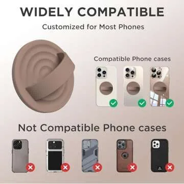HSAOHD Magnetic Phone Grip for iPhone - Luxurious Comfort