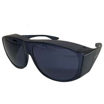 Solar Shields Fits-Over SS Polycarbonate II Smoke Sunglasses
