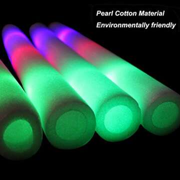 Foam Glow Sticks - 52PCS LED Light Up Party Favors