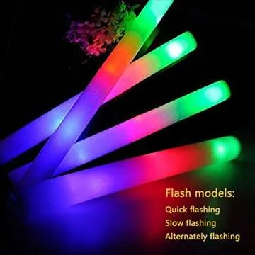 Foam Glow Sticks - 52PCS LED Light Up Party Favors