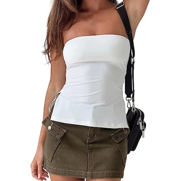 MISSACTIVER Y2K Strapless Tube Tops – Stylish and Comfortable