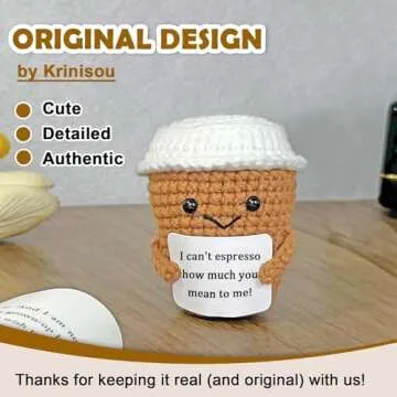 Krinisou Cute Crocheted Coffee Gifts for Everyone