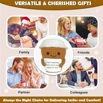 Krinisou Cute Crocheted Coffee Gifts for Everyone