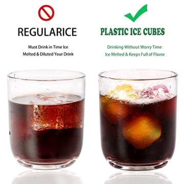 Colorful Reusable Ice Cubes 25-Pack for Summer Drinks