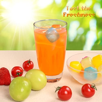 Colorful Reusable Ice Cubes 25-Pack for Summer Drinks