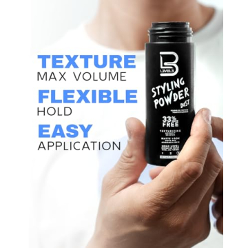 L3 Level 3 Styling Powder - Natural Look Mens Powder - Easy to Apply with No Oil or Greasy Residue (Small - 30 Grams)