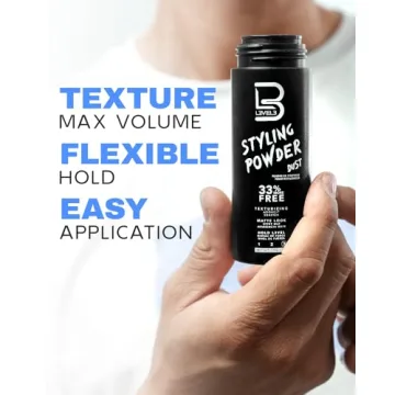 L3 Level 3 Styling Powder - Natural Look Mens Powder - Easy to Apply with No Oil or Greasy Residue (Small - 30 Grams)