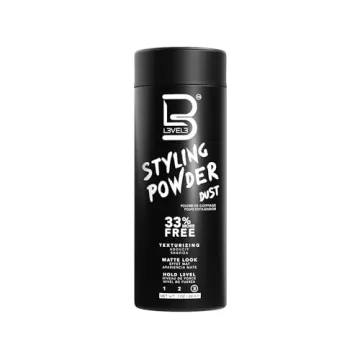 L3 Level 3 Styling Powder - Natural Look Mens Powder - Easy to Apply with No Oil or Greasy Residue (Small - 30 Grams)