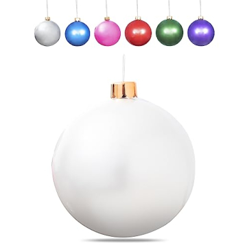 Inflatable Oversized Ornaments Jumbo Christmas Balls 15" 18" 25" or 30" inches Holiday Decorations I...