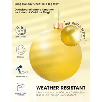 Inflatable Oversized Christmas Balls For Indoor Outdoor Festivities