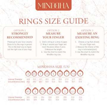 MINDDHA Elegant 14K Gold Plated Cubic Zirconia Simulated Diamond Stackable Eternity Rings, Metallic Timeless Design, Ideal Gift Material - 1.5mm Thin Bands - Size 6