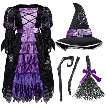 Fairytale Witch Costume Set for Girls (S 5-7)