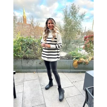 ETCYY Oversized Turtleneck Sweater - Cozy Fall Fashion