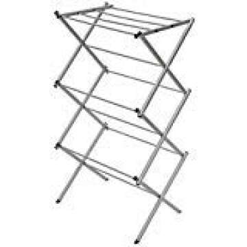 STORAGE MANIAC Clothes Drying Rack, Drying Rack Clothing, Laundry Drying Rack for Towel, Clothes Drying Rack Folding Indoor, Foldable Dryer Rack Outdoor, Laundry Rack with Rustproof Coating, Silvery