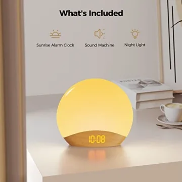 HOUSBAY Sunrise Alarm Clock with White Noise Machine
